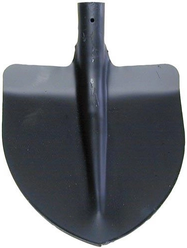 Pala de corazón 2 mm sin mango, negra
