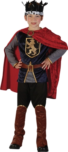 Disfraz infantil de rey 130–140 cm