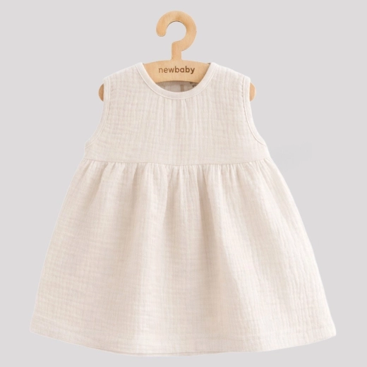 Vestido de bebé de muselina New Baby Ella linen