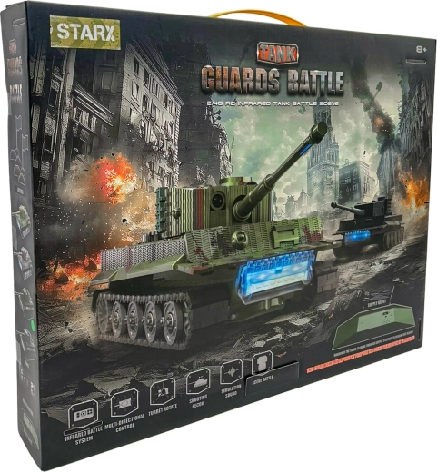 STARX batalla de tanques RC 2,4 GHz – campo de batalla (2 tanques)