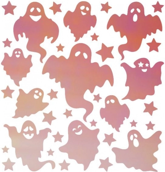 Apliques termoadhesivos fluorescentes Halloween Fantasmas