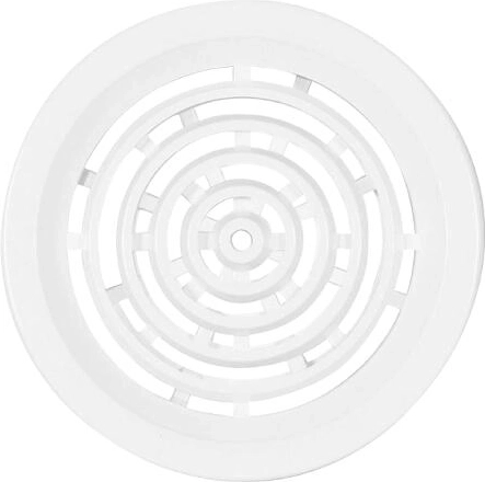 Rejilla de ventilación de plástico 50 mm blanca, set de 4 uds