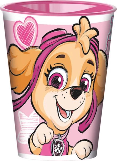 Vaso de plástico Paw Patrol 260 ml rosa