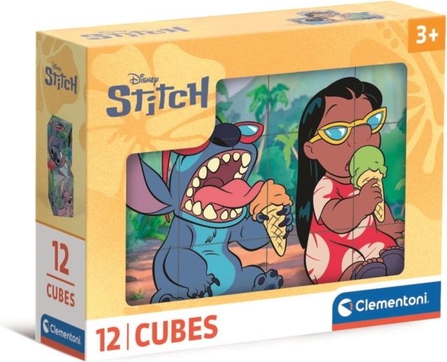 Cubos rompecabezas 12 uds DISNEY STITCH de Clementoni
