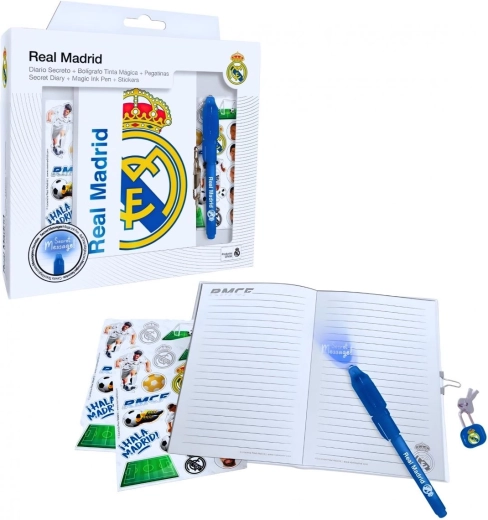 Cuaderno con bolígrafo mágico del Real Madrid