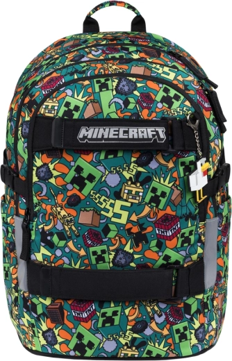 Mochila escolar BAAGL Skate MINECRAFT Chaos