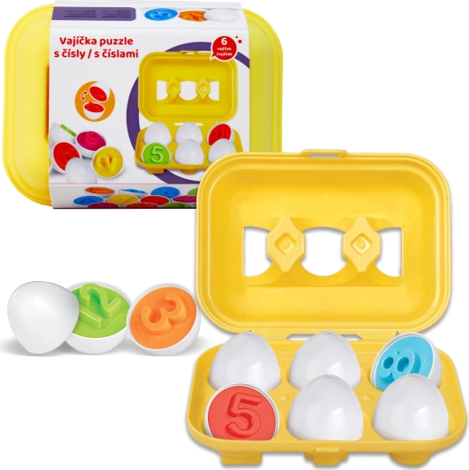 Huevos educativos con números - set de 6 piezas