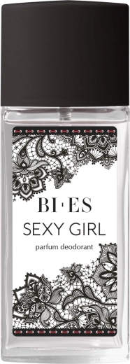 Desodorante perfumado para mujer en frasco de vidrio BI-ES Sexy Girl 70 ml
