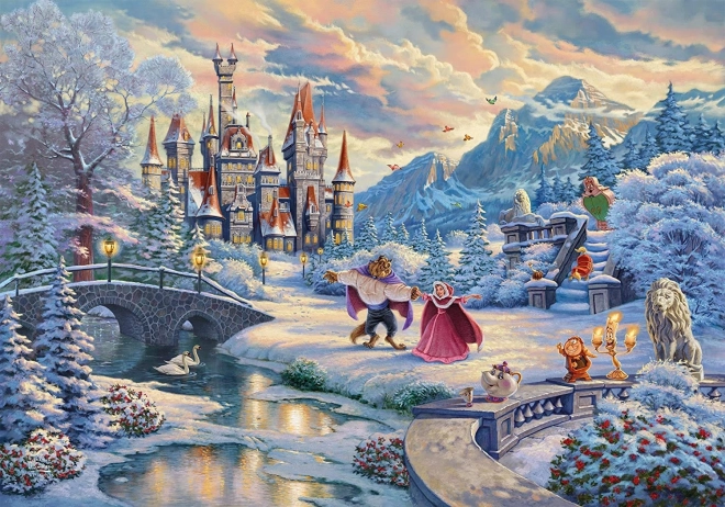 Puzzle La Bella y la Bestia: magia invernal 1000 piezas SCHMIDT