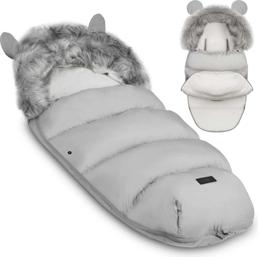 Saco de invierno para cochecito y trineo Ricokids Elmi – gris