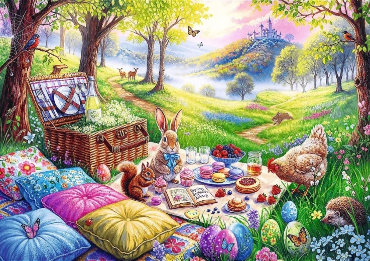 Puzzle Picnic en el prado 1000 piezas TREFL