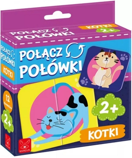 Puzzle de emparejar: gatitos alegres