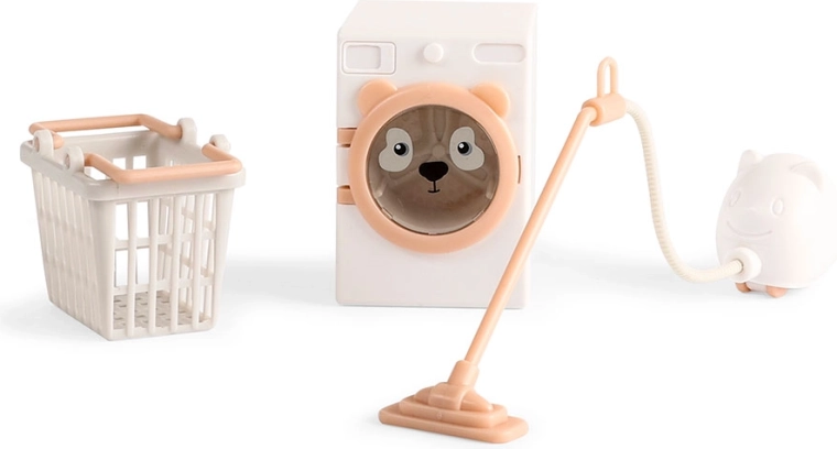 Set de lavado y limpieza para casa de muñecas Lundby