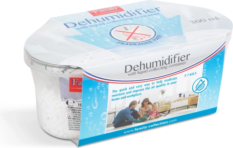 Absorbehumedad sin fragancia con recipiente para recoger el líquido, 300 ml