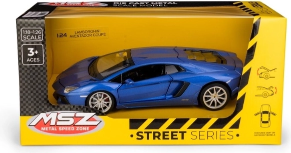MSZ Lamborghini Aventador Coupé a escala 1:24 azul