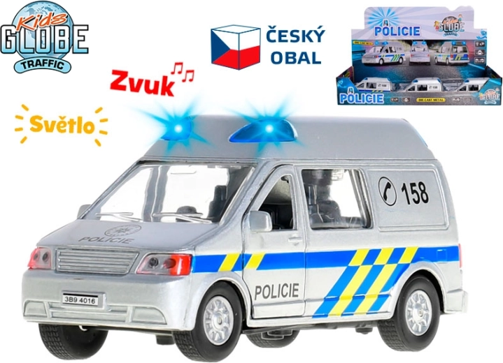 Kids Globe Traffic furgoneta policial con luces y sonidos 14 cm