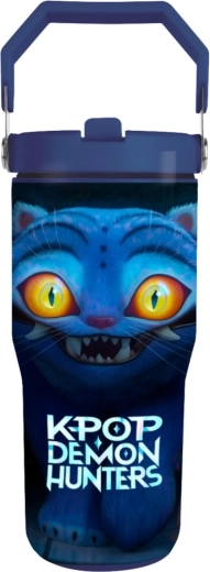 K-pop Demon Hunters taza de viaje con asa Derpy Tiger