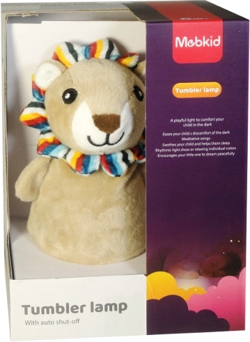 Juguete mecedor y luz nocturna: león de peluche para los más pequeños