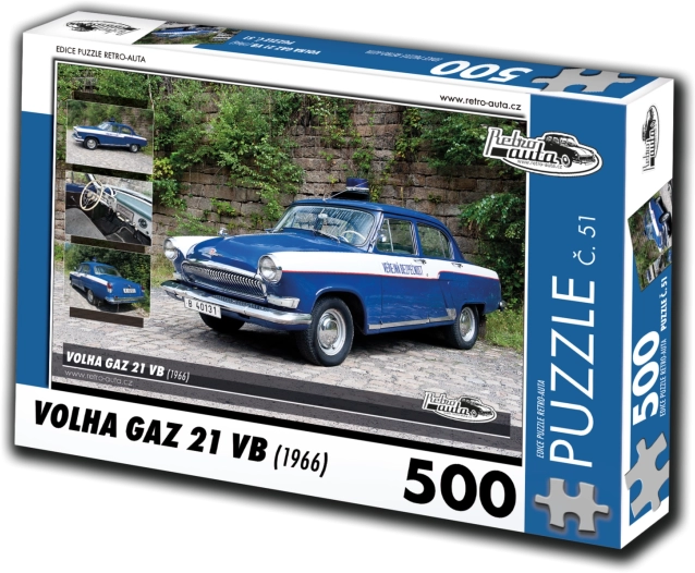 RETRO-AUTA Puzle Volha Gaz 21 VB 1966, 500 piezas