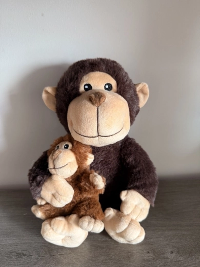 Peluche térmico Steppos para microondas monito con bebé