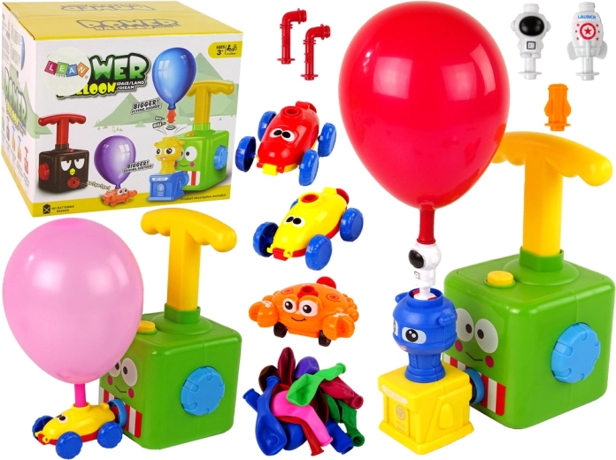 Coches de lanzamiento con globo – juguete STEM aerodinámico sin baterías