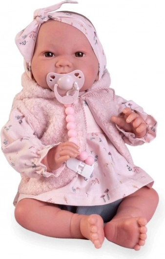 Muñeca bebé realista Sweet Reborn Nica con cuerpo de tela 42 cm