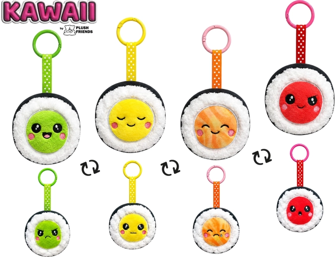 Llavero colgante de felpa sushi Plush Friends Kawaii - 1 unidad