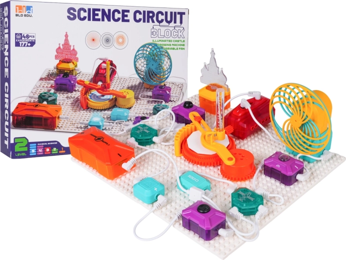Set educativo de circuitos eléctricos (46 piezas)