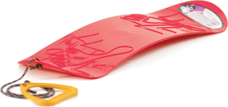 Trineo deslizante snowboard en rojo