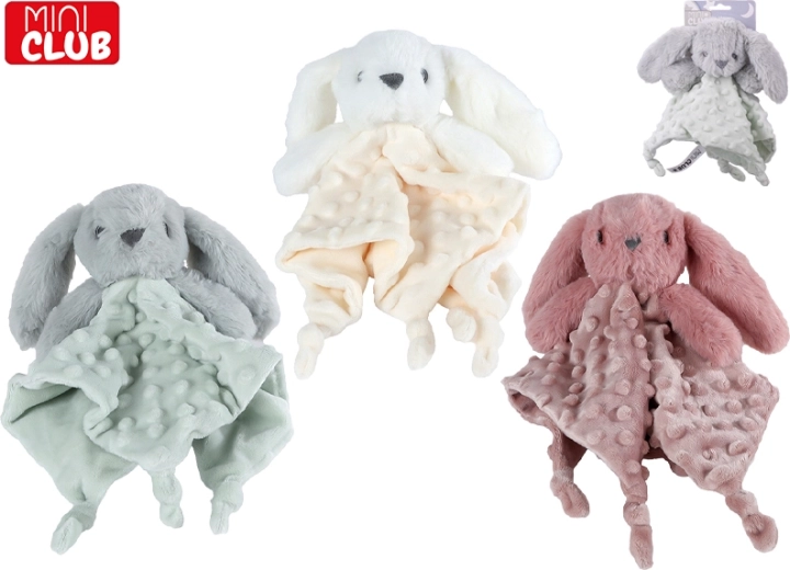 Conejito de peluche para dormir con textura 26 cm Mini Club