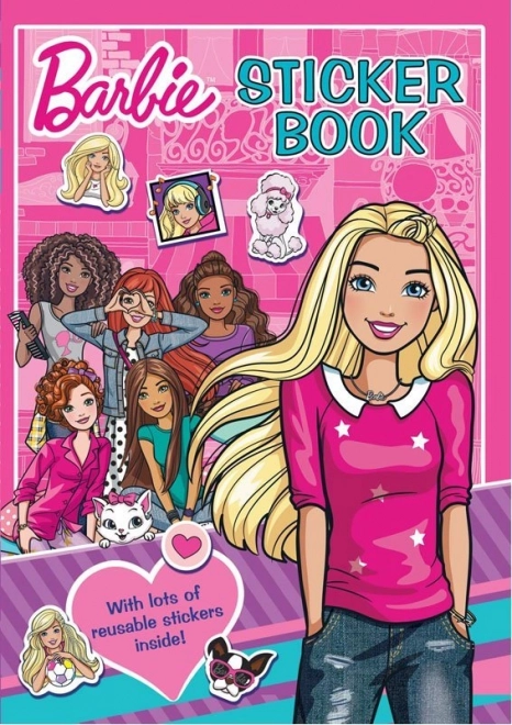 Libro de pegatinas y colorear de Barbie
