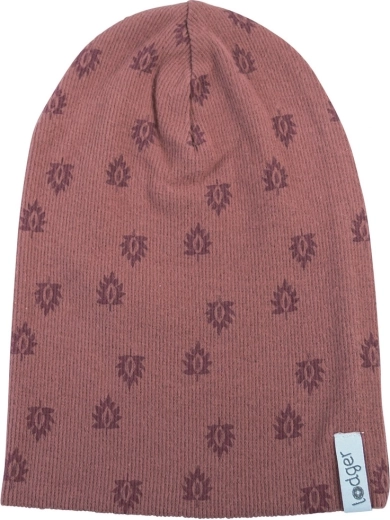 Gorro de algodón Lodger Beanie print rib rosewood (1–2 años)