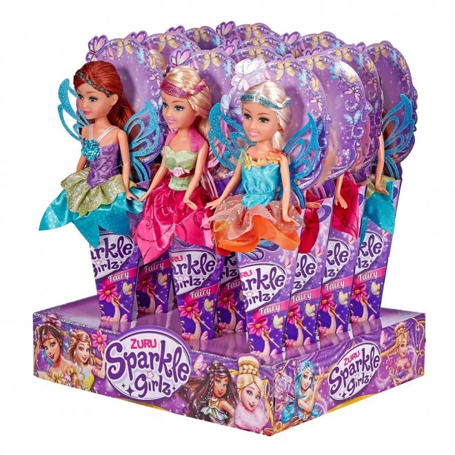 Hada Sparkle Girlz con alas en cucurucho