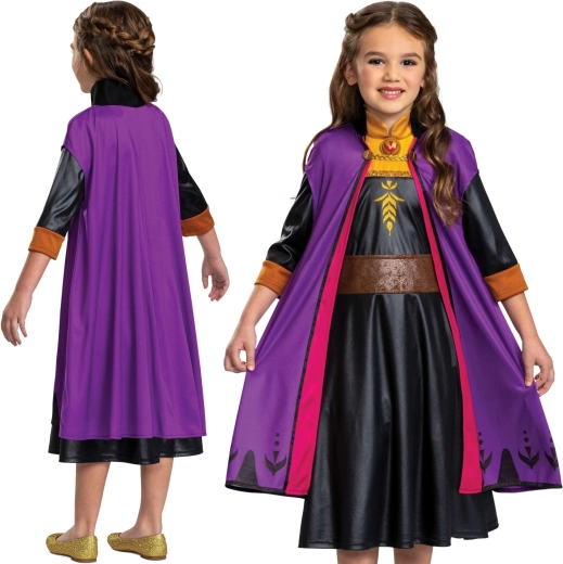 Disfraz infantil de Anna de Frozen, 98–110 cm