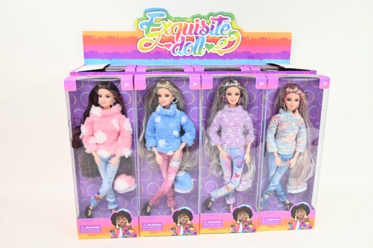 Muñeca con ropa abrigada (12 uds. en expositor)