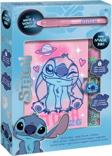 Set de regalo de diario secreto Stitch A4 con bolígrafo mágico