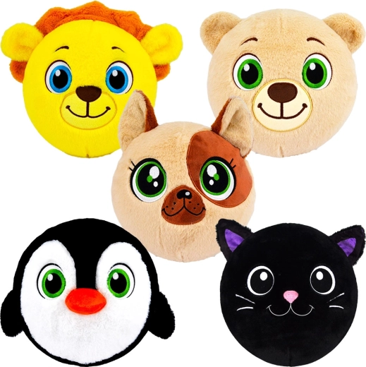 Balón de peluche inflable con animalito 15 cm - 1 unidad
