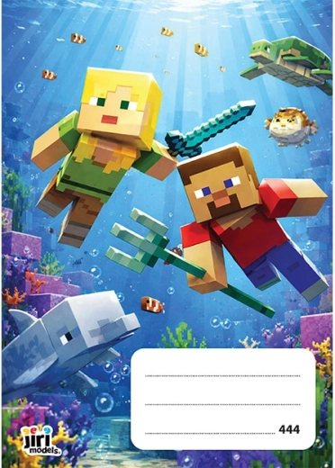 Cuaderno escolar A4 Videogames 444, rayado (8 mm), 40 hojas