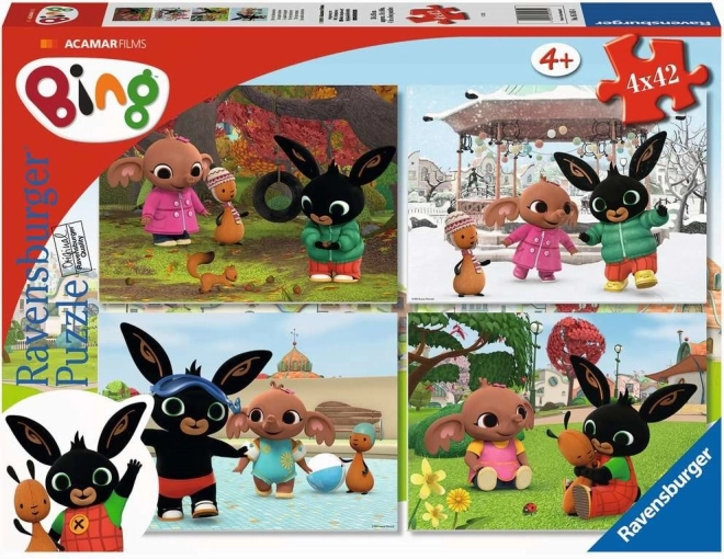 Puzzle Ravensburger Bing 4×42 piezas