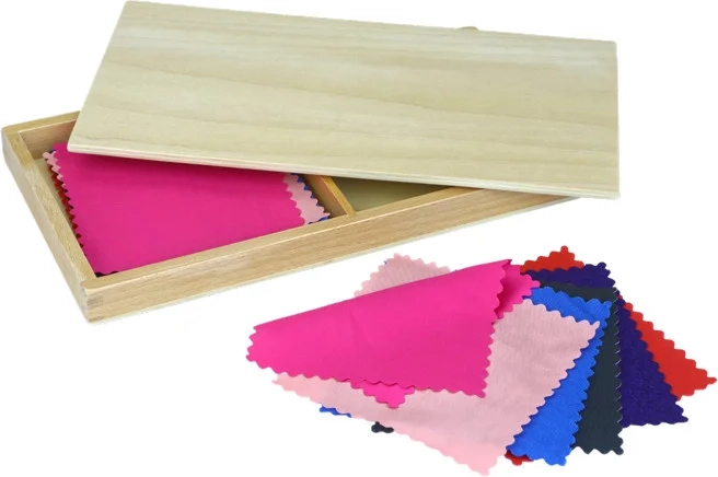 Caja Montessori Moyo con telas