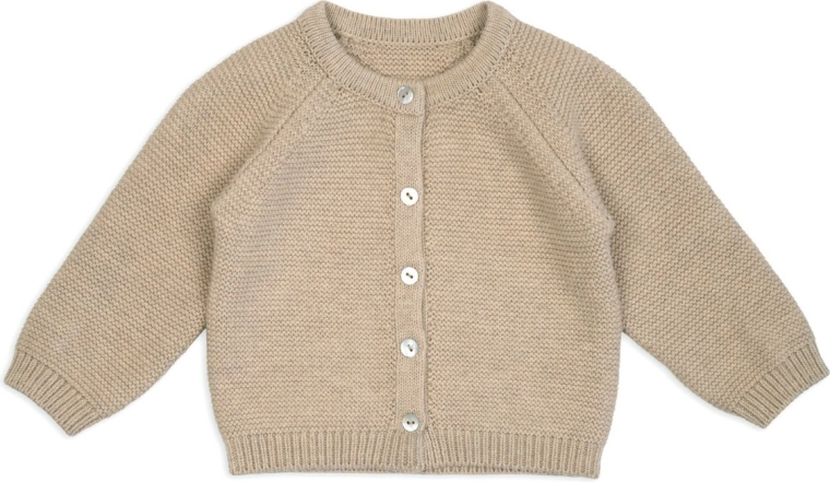 Cárdigan de punto de merino Lodger beige talla 68