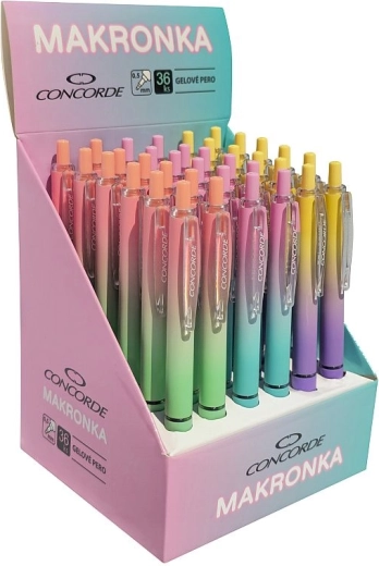 Bolígrafo de gel Concorde Makronka, carga azul 0,5 mm