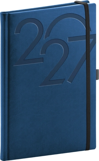 Agenda semanal Notique Ajax 2027, azul, 15 × 21 cm