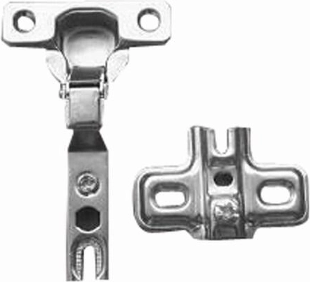 Bisagra MINI A superpuesta con placa