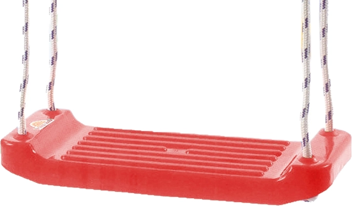 Columpio infantil de plástico tipo tablilla rojo