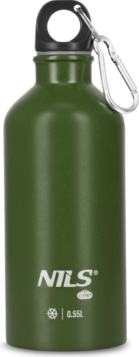 Botella turística de acero inoxidable Nils Camp verde 500 ml