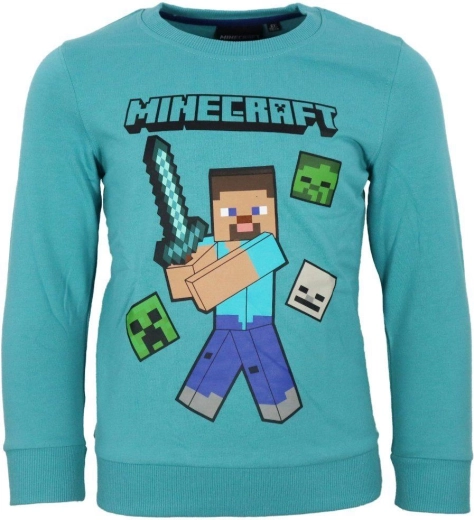 Sudadera turquesa de Minecraft