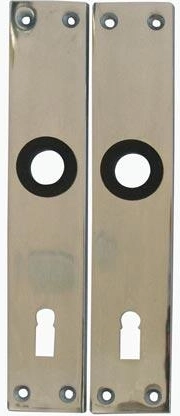 Escudo de puerta 72/llave K 416 aluminio (1 par)