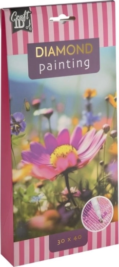 CRAFT ID Pintura de diamantes con flores 30 × 40 cm