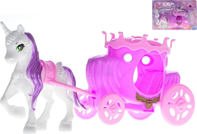 Unicornio con cochecito: juguete mágico para niños